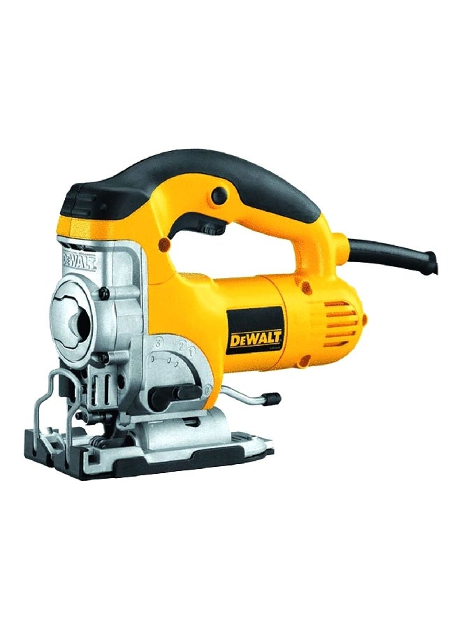 DEWALT 650W Corded Electric Plastic D-Handle Jig Saw Yellow and Black 23.2 x 8.7 x 27.5 cm DWE349-B5 - Image 1